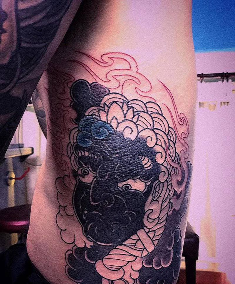 遮盖，未完成的纹身图片_腰部纹身图案