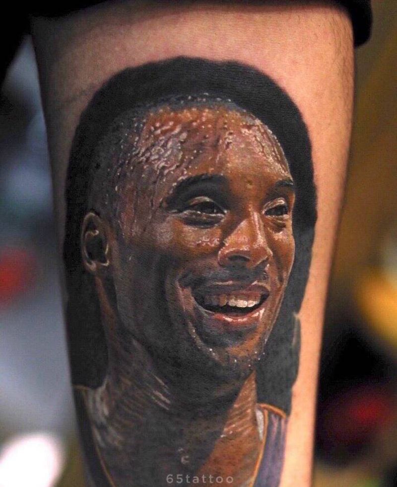 科比纹身图片_手臂欧美写实纹身图案