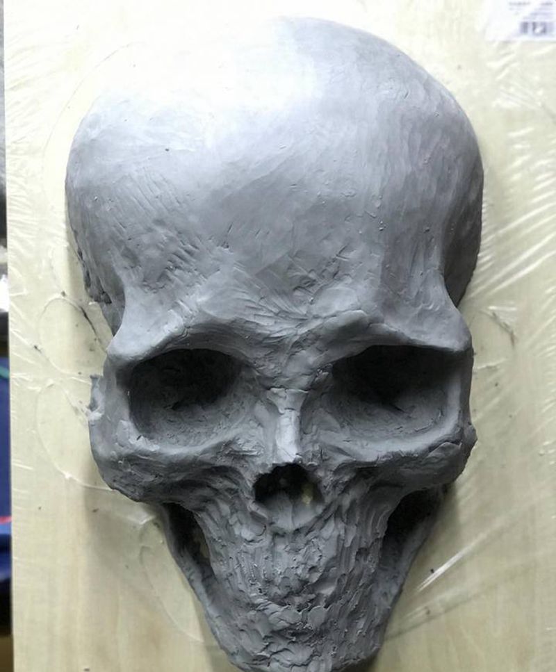 翻模纹身图片_雕塑纹身图案