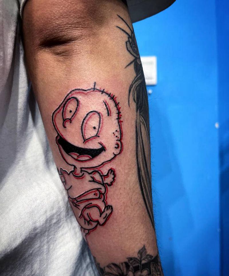 卡，卡，卡哇伊纹身图片_手臂New School简笔纹身图案