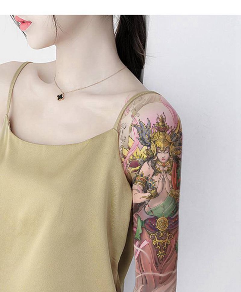 度母设计+【PS效果图】纹身图片_手臂新传统度母纹身图案