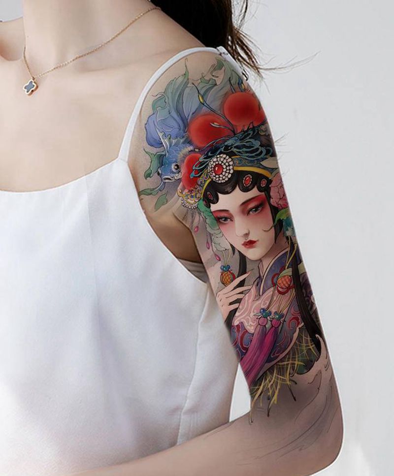 国粹设计+【PS效果图】纹身图片_手臂新传统国粹纹身图案