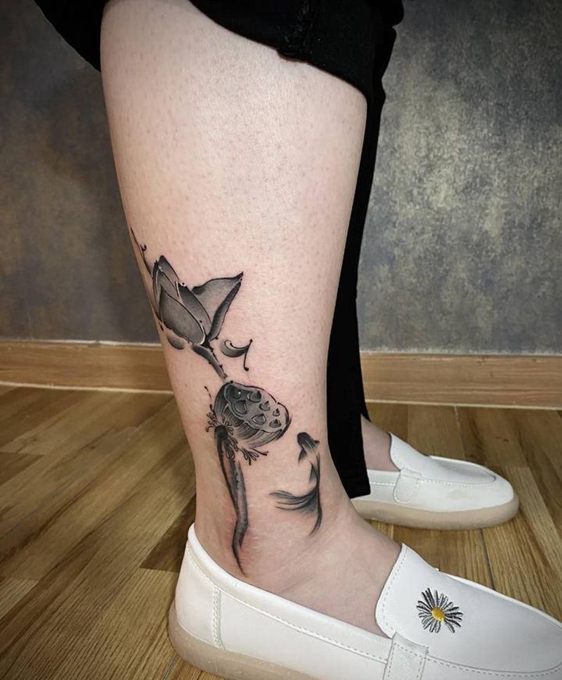 店内部分作品纹身图片_手臂臀部老传统水墨纹身图案