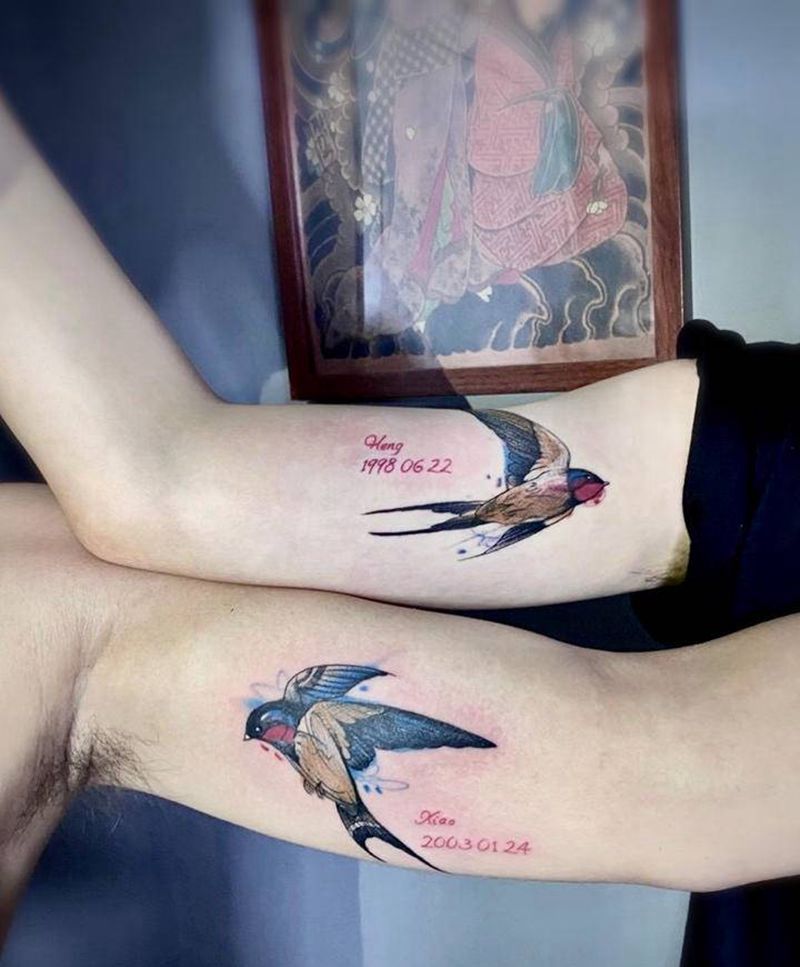 店内部分作品纹身图片_腿部手臂New School点刺纹身图案