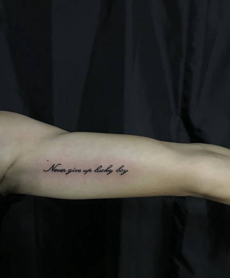 英文纹身图片_手臂纹身图案