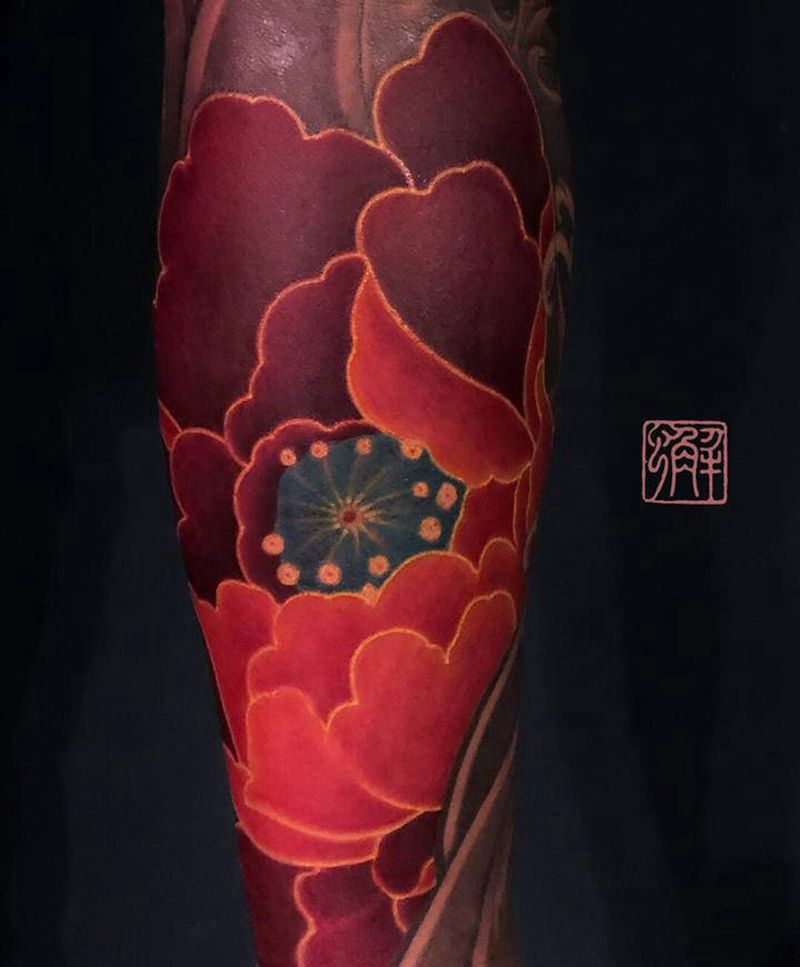 旧花臂续接翻新纹身图片_手臂新传统纹身图案