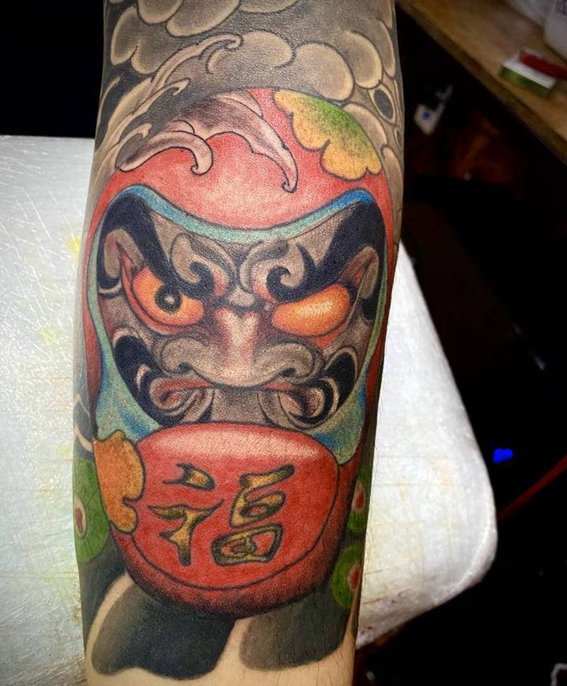 花臂纹身图片_手臂老传统纹身图案