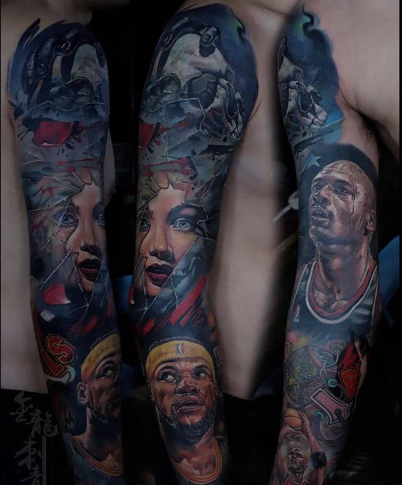 欧美纹身图片_手臂欧美写实纹身图案