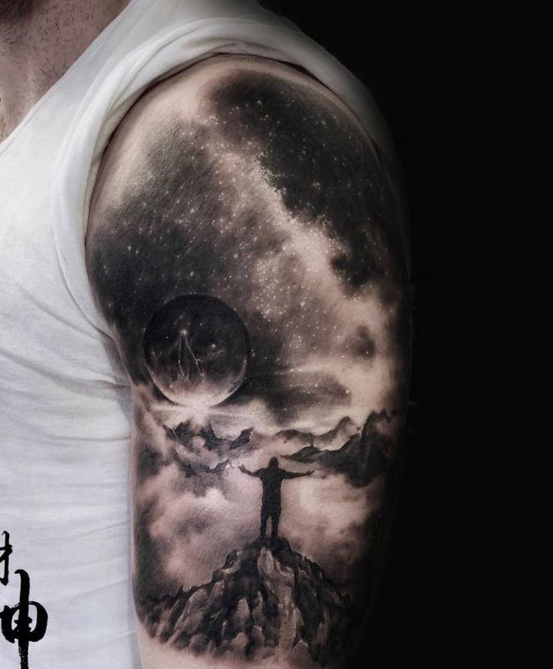 梦境纹身图片_手臂纹身图案