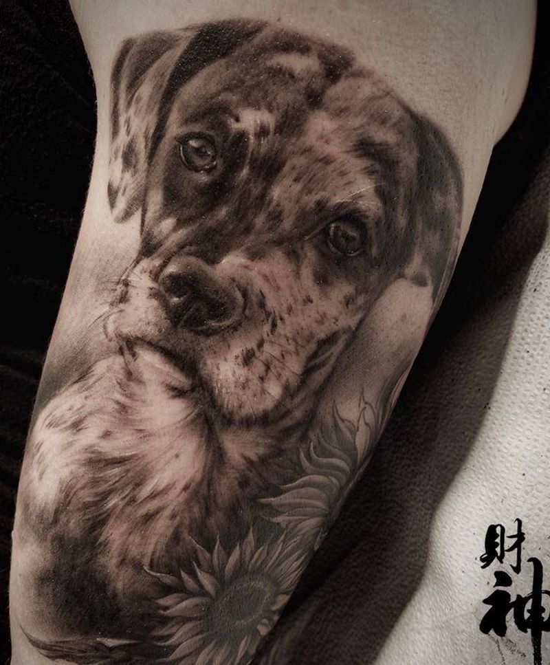 忠诚纹身图片_手臂欧美写实纹身图案