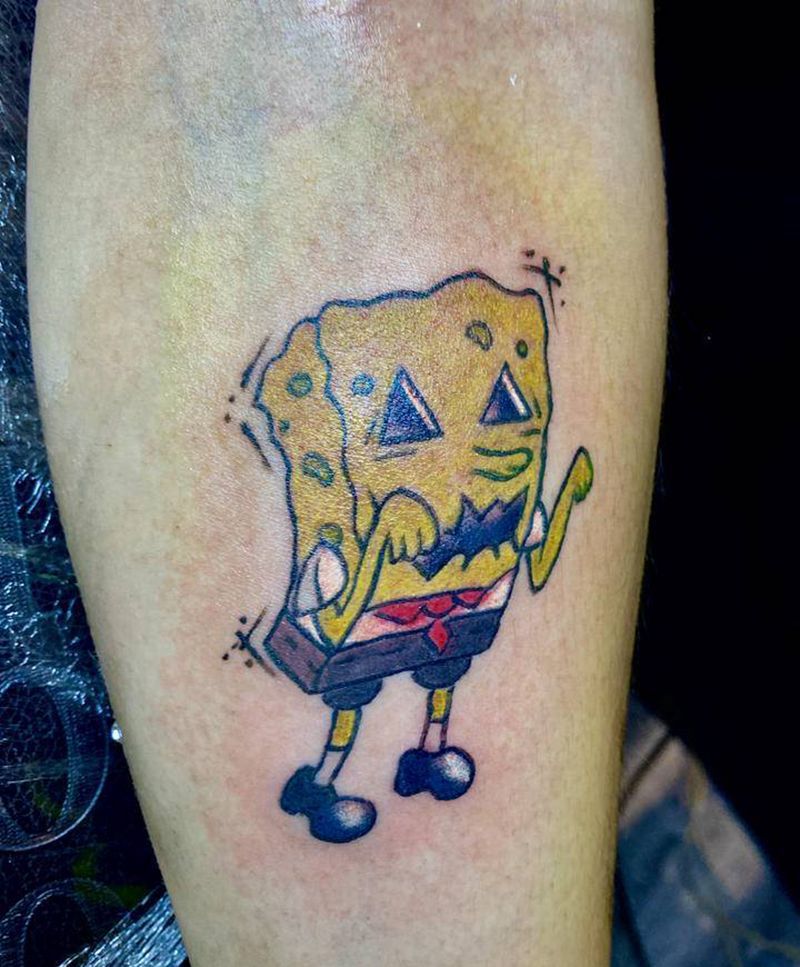 暗黑风情侣系列纹身图片_手臂New School纹身图案