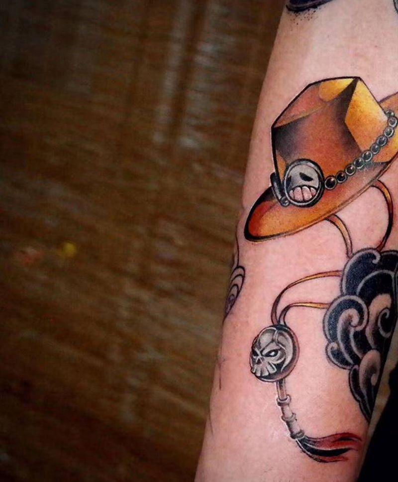 这你知道是谁的帽子吗？纹身图片_New School纹身图案