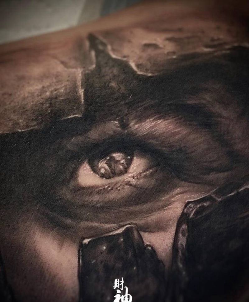 斯巴达纹身图片_手臂欧美写实纹身图案