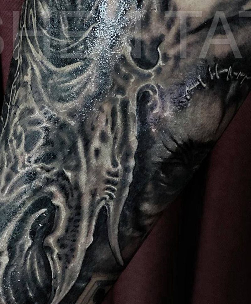 异性纹身图片_手臂欧美写实纹身图案