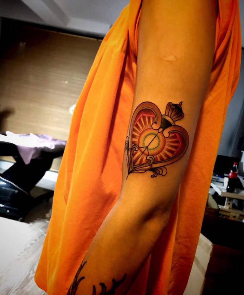 分享最近的杂图吧纹身图片_手臂Old SchoolNew School纹身图案