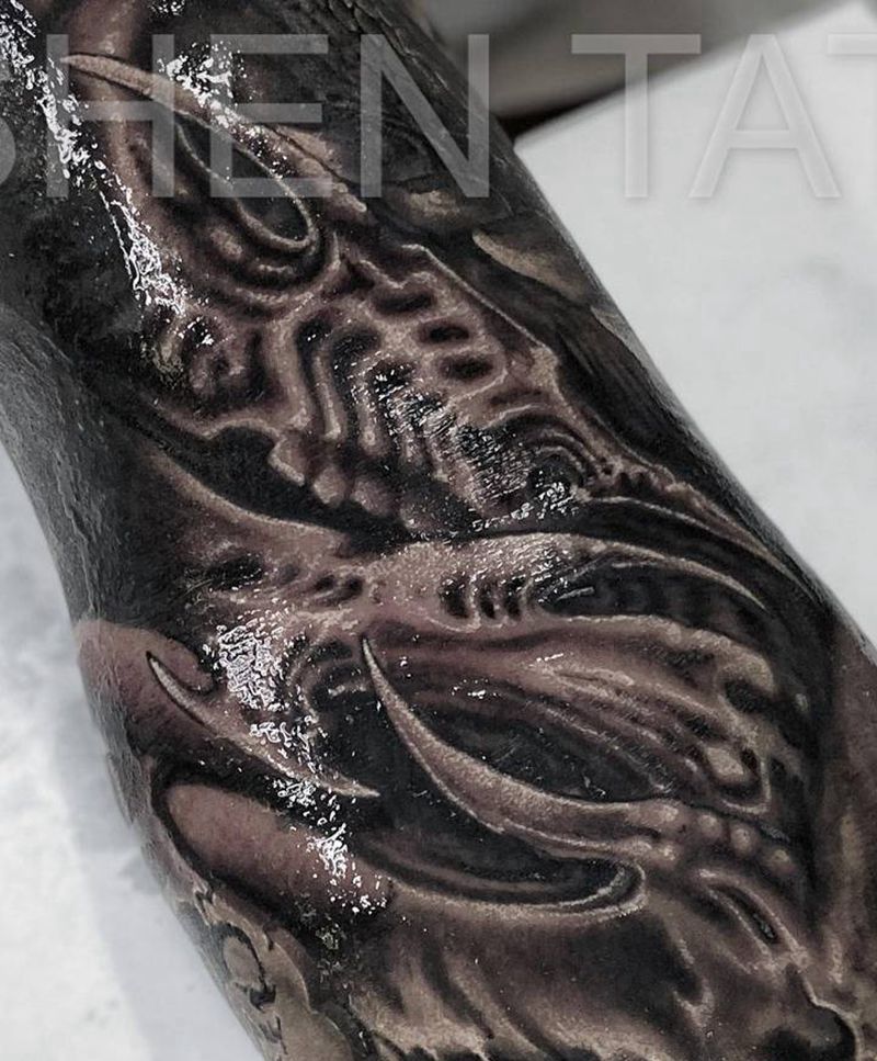 局部纹身图片_手臂欧美写实纹身图案