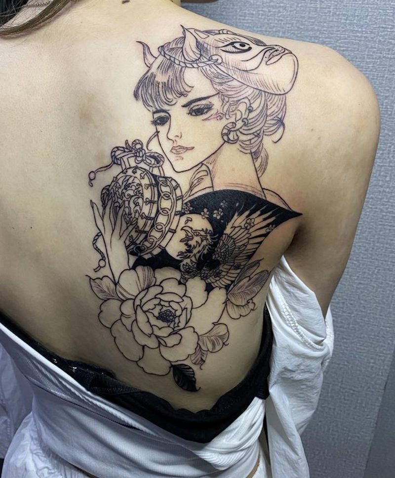 未完待续纹身图片_背部纹身图案