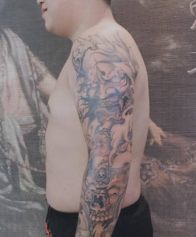 花臂纹身图片_手臂纹身图案