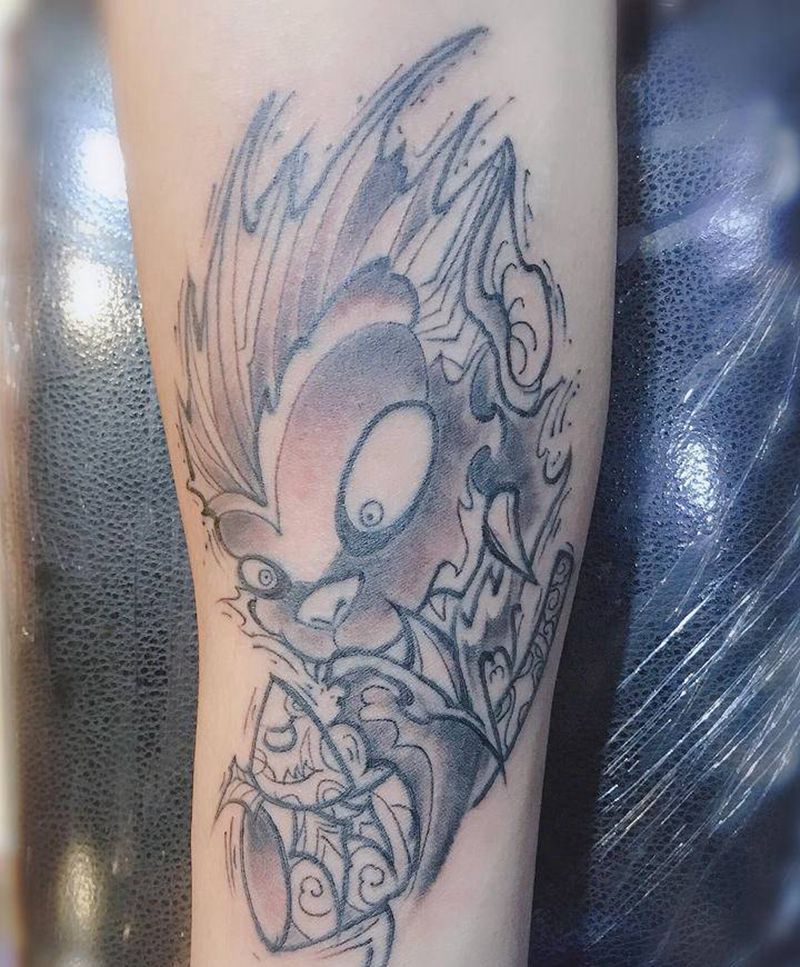 猴纹身图片_手臂纹身图案