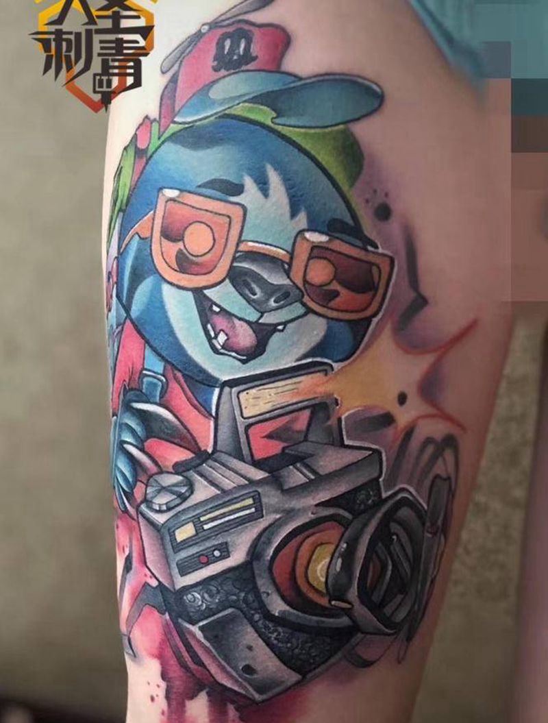 欧美彩色纹身图片_New School新传统纹身图案