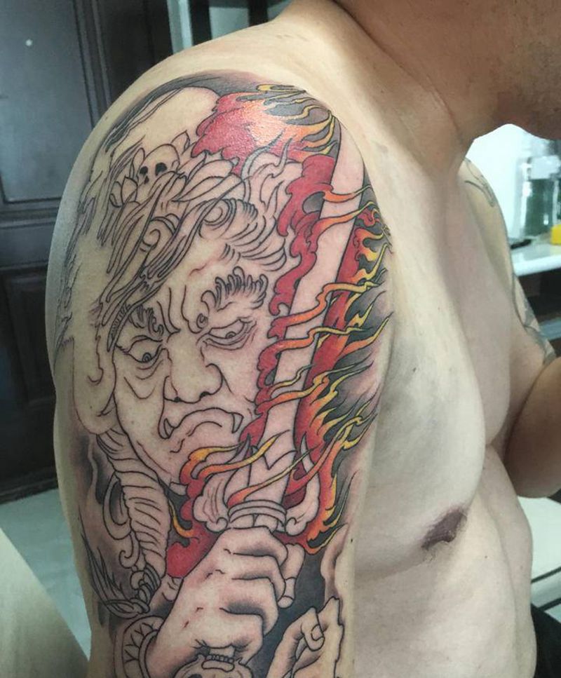 不动纹身图片_手臂新传统纹身图案