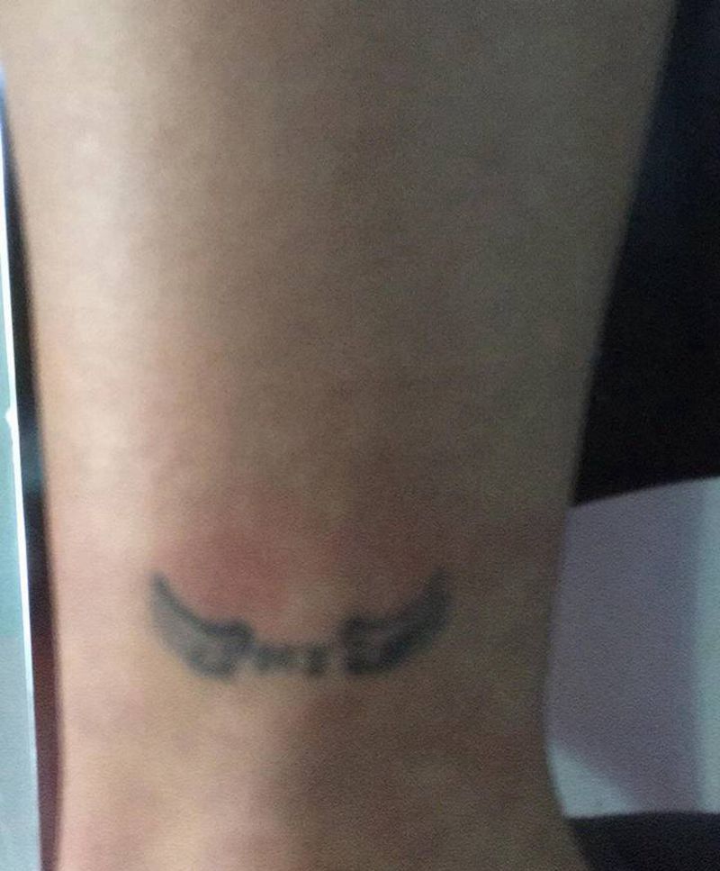 遮盖纹身图片_腿部图腾纹身图案