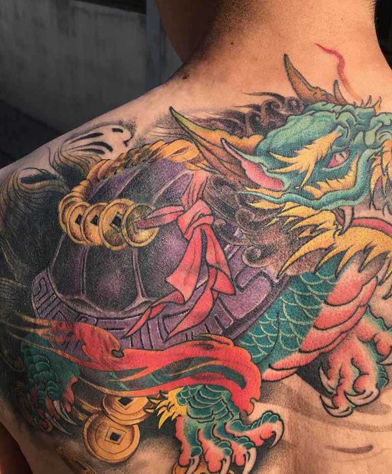 遮盖纹身图片_背部纹身图案