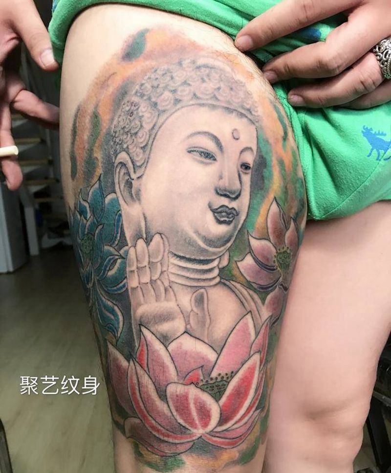 阿弥陀佛纹身图片_