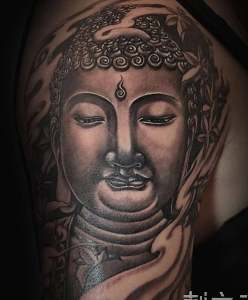 佛纹身图片_人物习俗传统成品手臂纹身图案