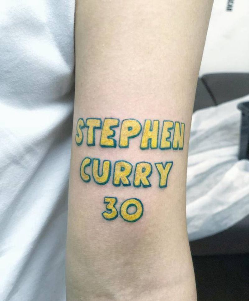 库里纹身图片_手臂纹身图案