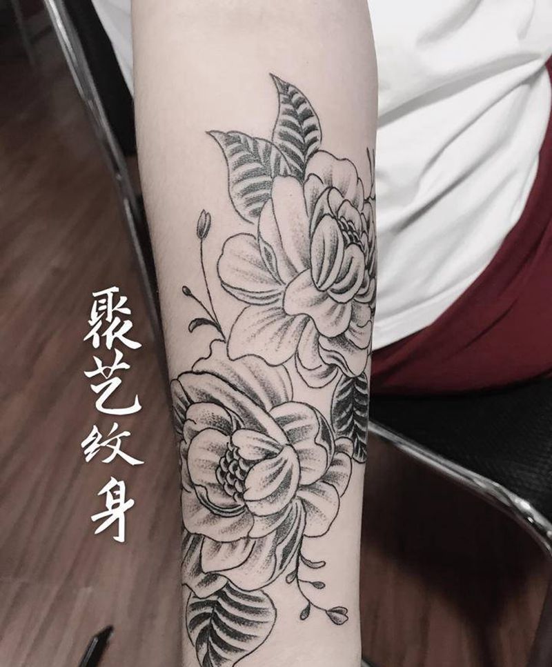 覆盖纹身 素花纹身图片_手臂纹身图案