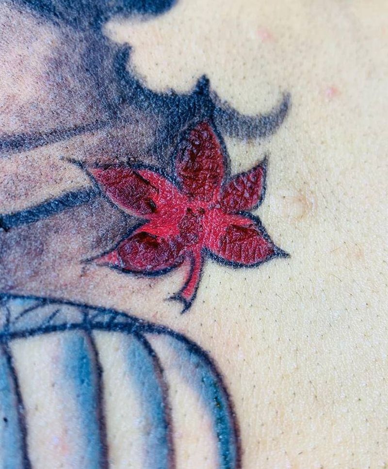 恢复爆皮纹身图片_肩部背部新传统纹身图案