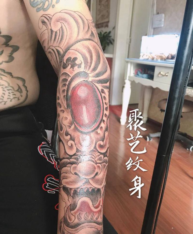 覆盖纹身 貔貅纹身图片_手臂纹身图案
