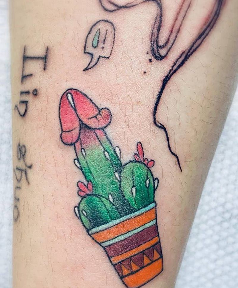 仙人掌纹身图片_手臂纹身图案