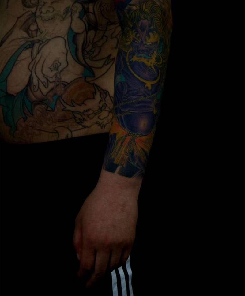 夜叉纹身图片_手臂纹身图案