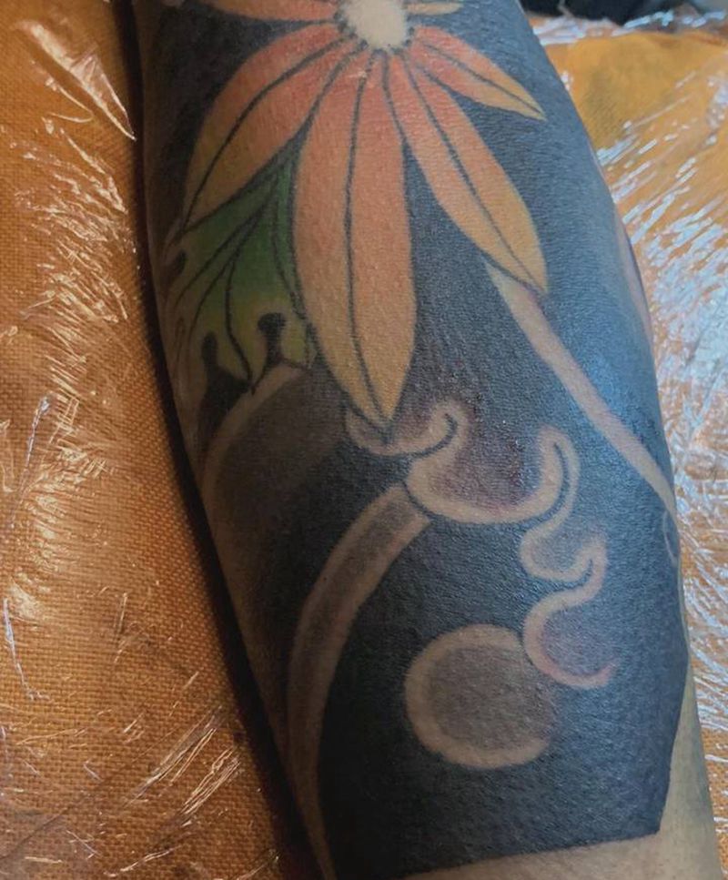 包臂局部图纹身图片_手臂老传统纹身图案