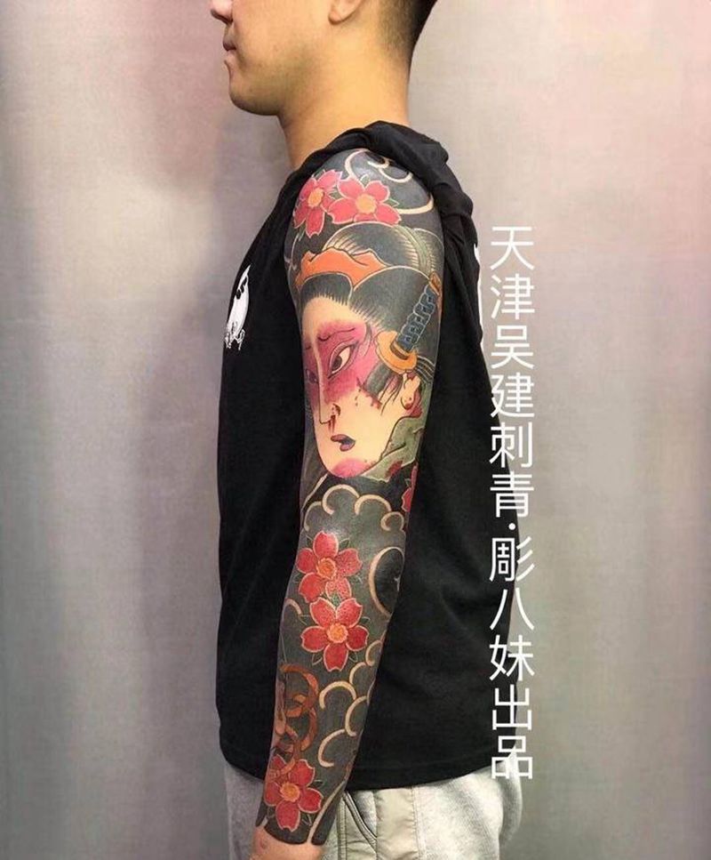 转的搞起来纹身图片_老传统纹身图案