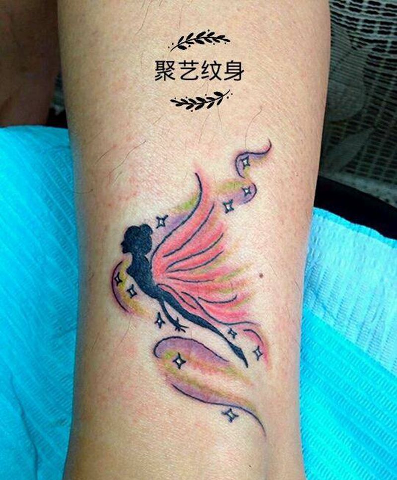 蝴蝶精灵纹身图片_