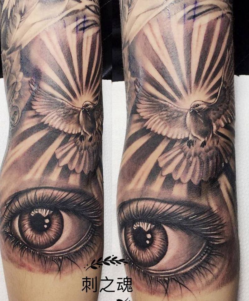 放飞纹身图片_手臂欧美原创纹身图案