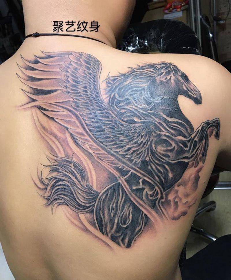 覆盖纹身天马行空纹身图片_