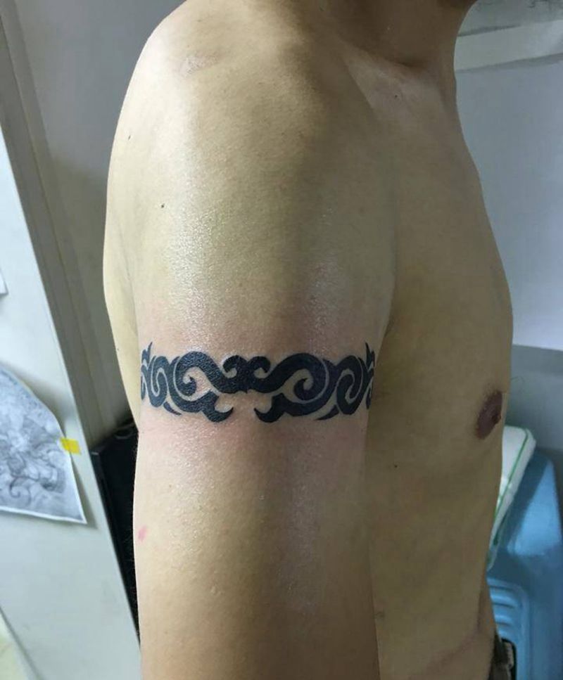 臂环纹身图片_