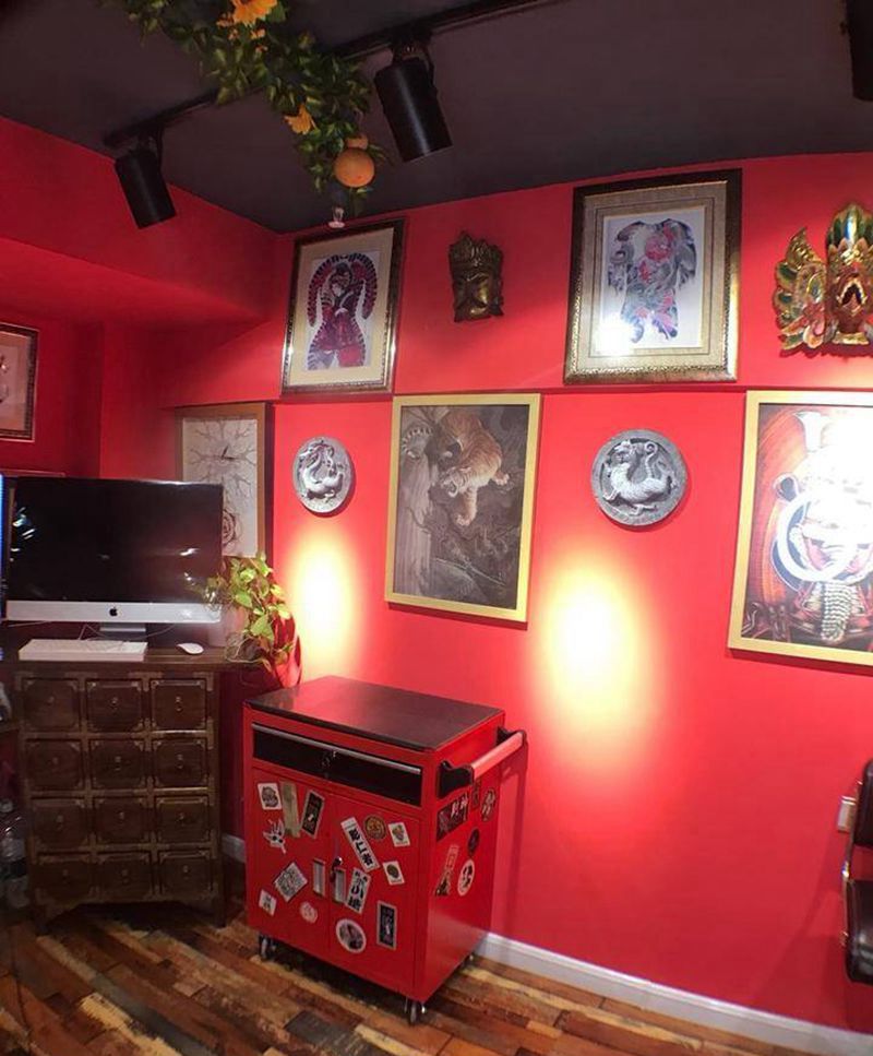 新店内饰纹身图片_