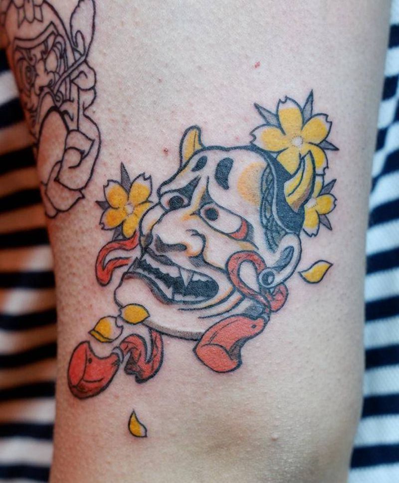 般若纹身图片_手臂Old School纹身图案