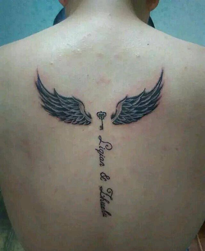 天使之翼纹身图片_成品纹身图案