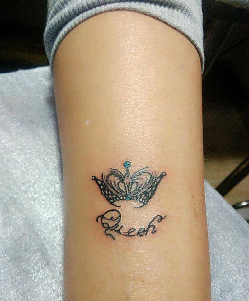 小清新 皇冠纹身图片_