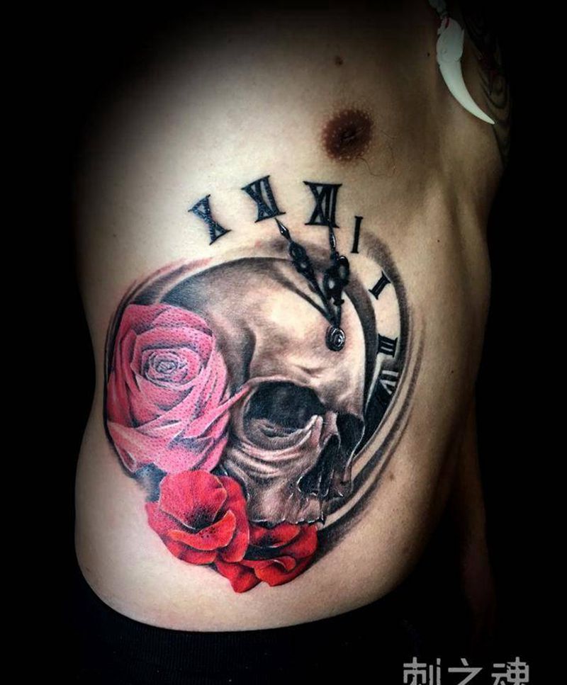 骷髅纹身图片_