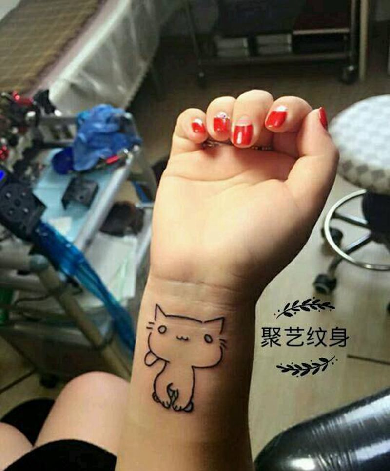 小猫咪纹身图片_