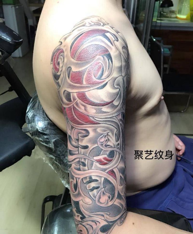 欧美3D纹身图片_成品手臂欧美静物纹身图案