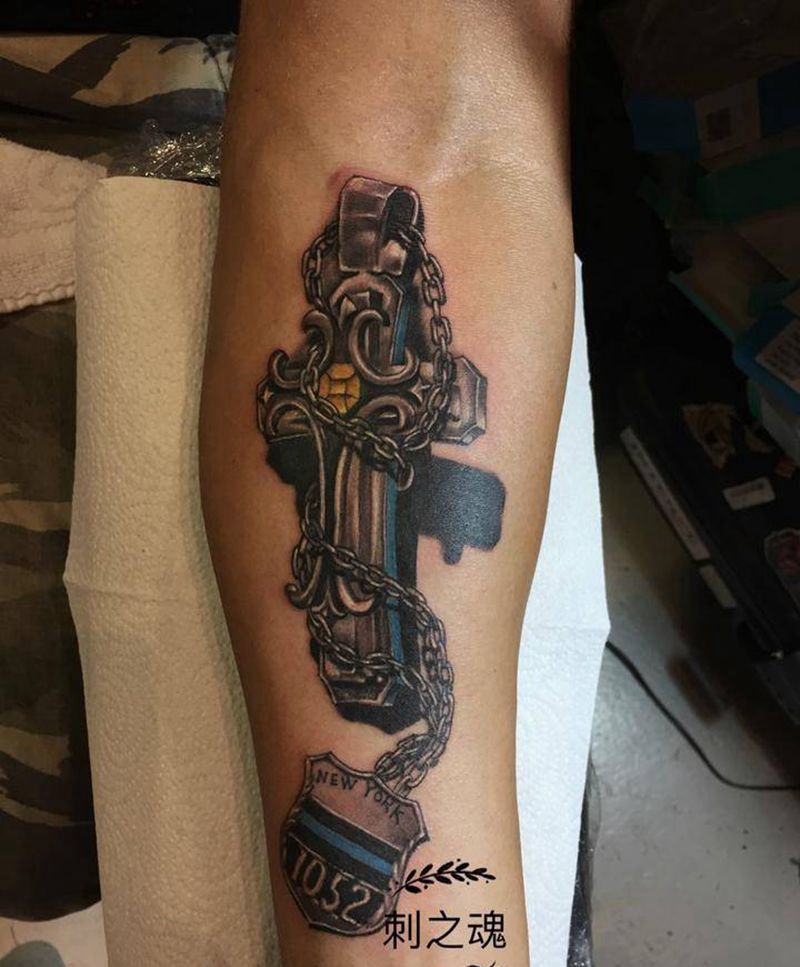 十字架纹身图片_