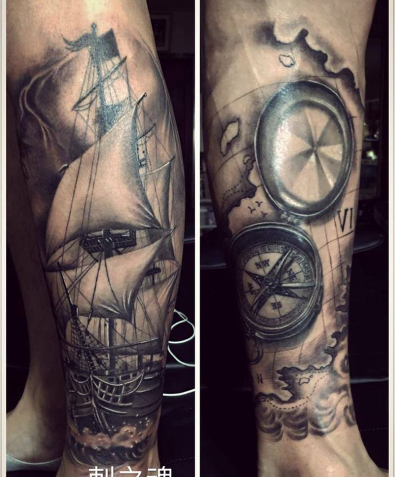 一帆风顺纹身图片_